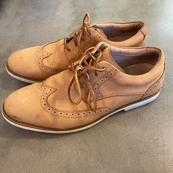 Sperry Top sider Oxford tan leather lace up mens casual shoes size 11.5 - Picture 7 of 11